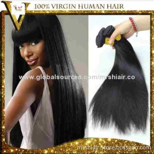 24-inch Natural Black Brazilian Virgin Hair Extensions
